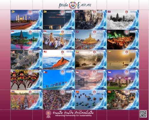 Thailand Terbitkan Koleksi Perangko ASEAN